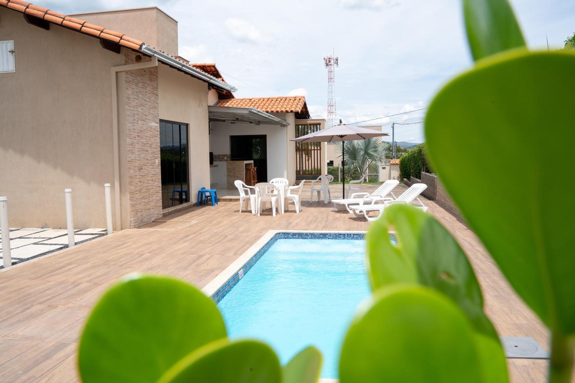 Casa Com Piscina Vista Para Lago, 03 Quartos Confortaveis Capitólio Exterior foto